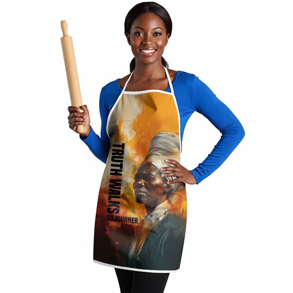 Sojourner Truth Apron Truth Walks - Bold Portrait and Empowerment Design - Wonder Print Shop