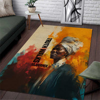 Sojourner Truth Area Rug Truth Walks - Bold Portrait and Empowerment Design - Wonder Print Shop