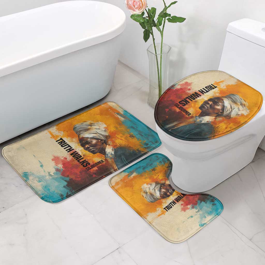 Sojourner Truth Bathroom Set Truth Walks - Bold Portrait and Empowerment Design - Wonder Print Shop