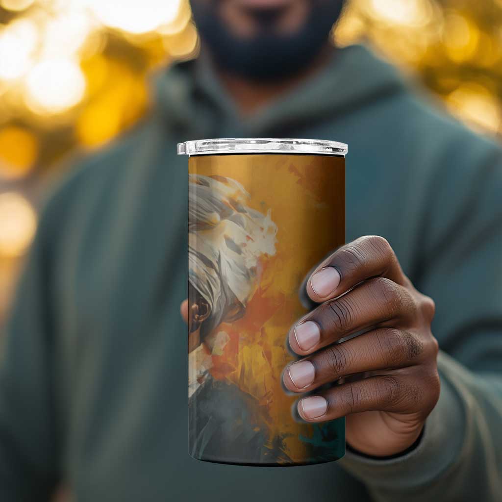 Sojourner Truth 4 in 1 Can Cooler Tumbler Truth Walks - Bold Portrait and Empowerment Design - Wonder Print Shop