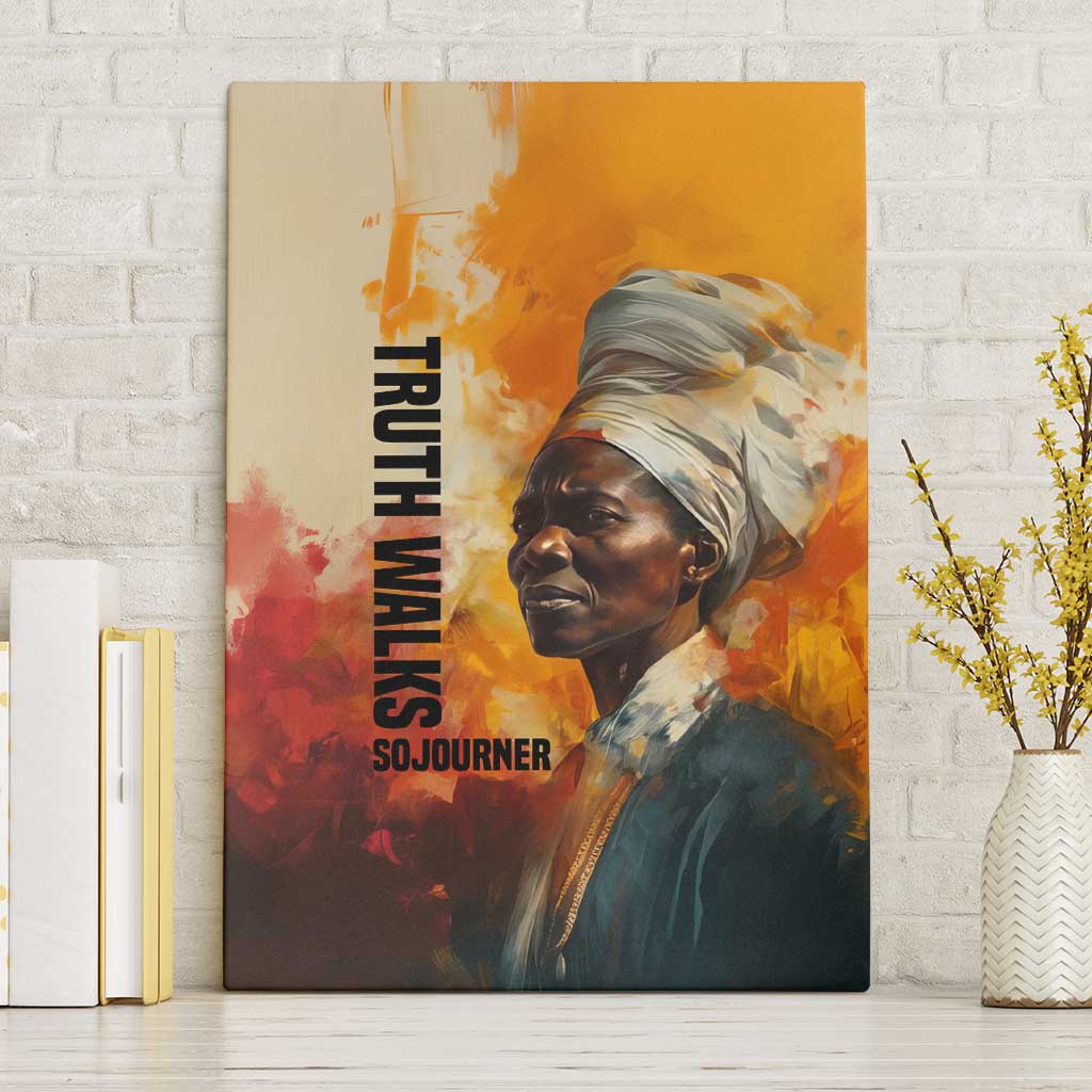 Sojourner Truth Canvas Wall Art Truth Walks - Bold Portrait and Empowerment Design - Wonder Print Shop