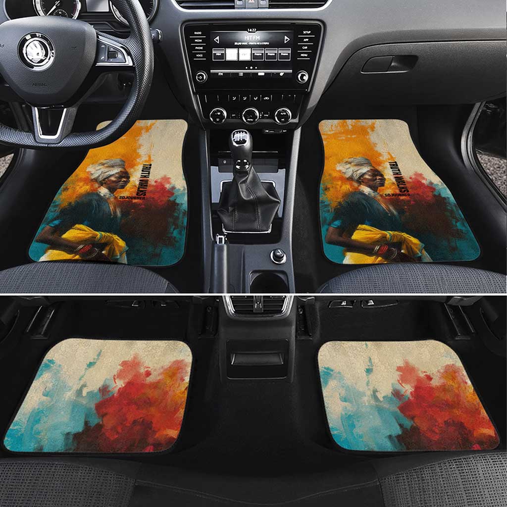 Sojourner Truth Car Mats Truth Walks - Bold Portrait and Empowerment Design - Wonder Print Shop