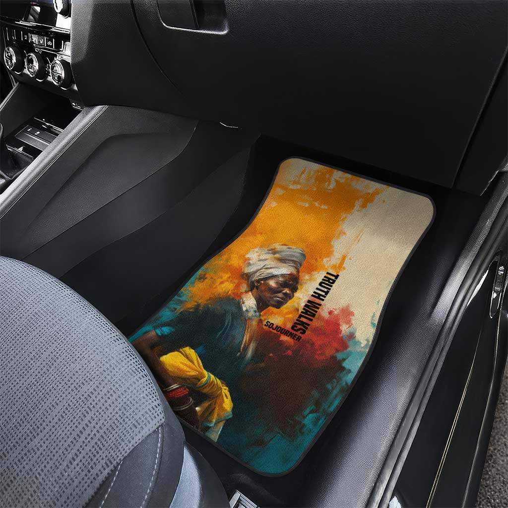 Sojourner Truth Car Mats Truth Walks - Bold Portrait and Empowerment Design - Wonder Print Shop