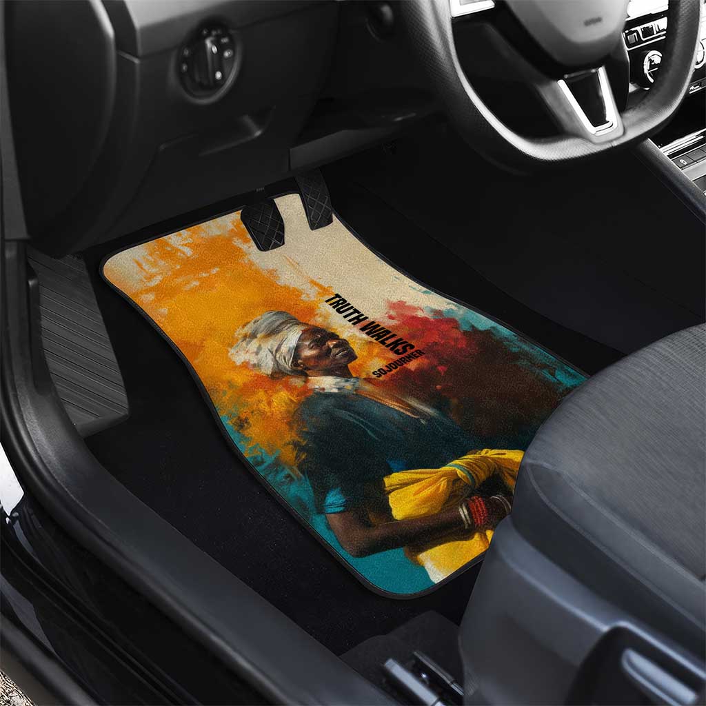 Sojourner Truth Car Mats Truth Walks - Bold Portrait and Empowerment Design - Wonder Print Shop