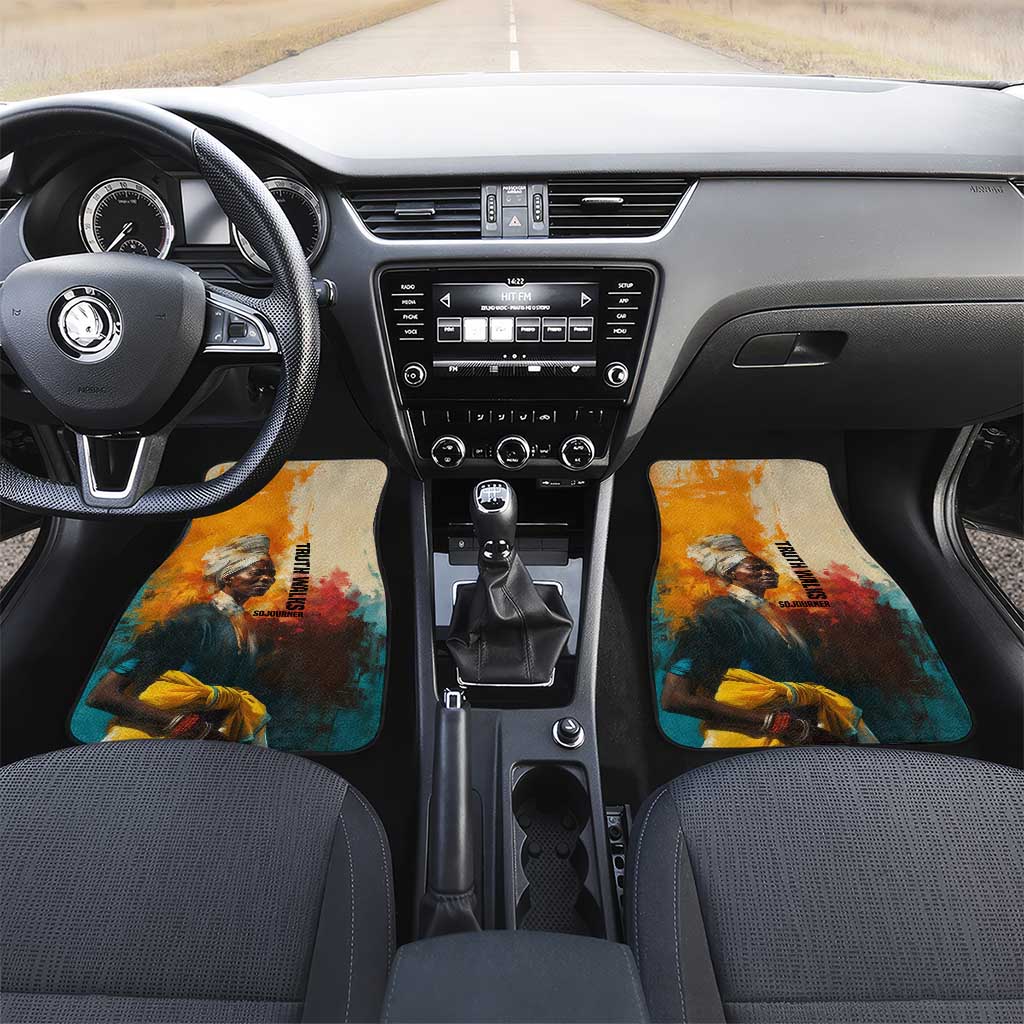 Sojourner Truth Car Mats Truth Walks - Bold Portrait and Empowerment Design - Wonder Print Shop