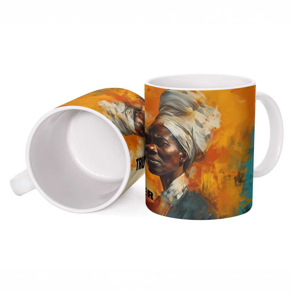 Sojourner Truth Ceramic Mug Truth Walks - Bold Portrait and Empowerment Design - Wonder Print Shop