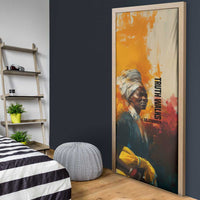 Sojourner Truth Door Cover Truth Walks - Bold Portrait and Empowerment Design - Wonder Print Shop