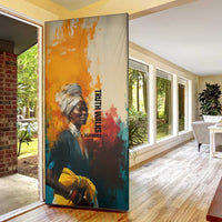 Sojourner Truth Door Cover Truth Walks - Bold Portrait and Empowerment Design - Wonder Print Shop