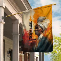 Sojourner Truth Garden Flag Truth Walks - Bold Portrait and Empowerment Design - Wonder Print Shop