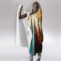 Sojourner Truth Hooded Blanket Truth Walks - Bold Portrait and Empowerment Design - Wonder Print Shop