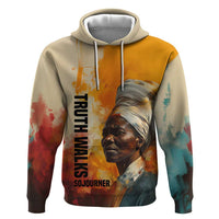 Sojourner Truth Hoodie Truth Walks - Bold Portrait and Empowerment Design - Wonder Print Shop