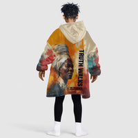 Sojourner Truth Kid Wearable Blanket Hoodie Truth Walks - Bold Portrait and Empowerment Design - Wonder Print Shop
