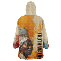 Sojourner Truth Kid Wearable Blanket Hoodie Truth Walks - Bold Portrait and Empowerment Design - Wonder Print Shop
