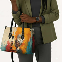 Sojourner Truth Leather Bag Truth Walks - Bold Portrait and Empowerment Design - Wonder Print Shop