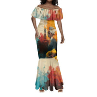 Sojourner Truth Mermaid Dress Truth Walks - Bold Portrait and Empowerment Design TS04