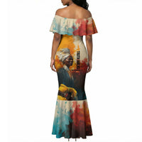 Sojourner Truth Mermaid Dress Truth Walks - Bold Portrait and Empowerment Design TS04