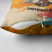 Sojourner Truth Pillow Cover Truth Walks - Bold Portrait and Empowerment Design - Wonder Print Shop