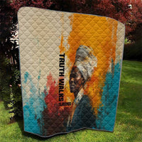Sojourner Truth Quilt Truth Walks - Bold Portrait and Empowerment Design - Wonder Print Shop