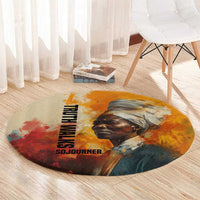 Sojourner Truth Round Carpet Truth Walks - Bold Portrait and Empowerment Design - Wonder Print Shop
