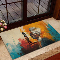 Sojourner Truth Rubber Doormat Truth Walks - Bold Portrait and Empowerment Design - Wonder Print Shop