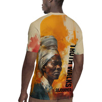 Sojourner Truth Rugby Jersey Truth Walks - Bold Portrait and Empowerment Design TS04
