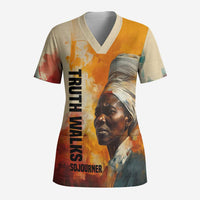 Sojourner Truth Scrub Top Truth Walks - Bold Portrait and Empowerment Design - Wonder Print Shop