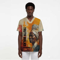 Sojourner Truth Scrub Top Truth Walks - Bold Portrait and Empowerment Design - Wonder Print Shop