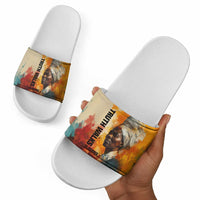 Sojourner Truth Slide Sandals Truth Walks - Bold Portrait and Empowerment Design - Wonder Print Shop