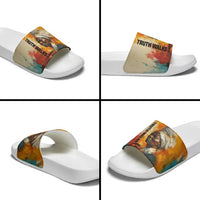 Sojourner Truth Slide Sandals Truth Walks - Bold Portrait and Empowerment Design - Wonder Print Shop