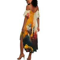 Sojourner Truth Summer Maxi Dress Truth Walks - Bold Portrait and Empowerment Design TS04