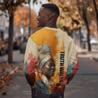 Sojourner Truth Sweatshirt Truth Walks - Bold Portrait and Empowerment Design - Wonder Print Shop