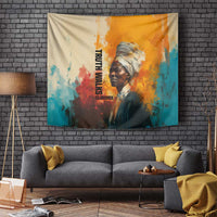Sojourner Truth Tapestry Truth Walks - Bold Portrait and Empowerment Design - Wonder Print Shop