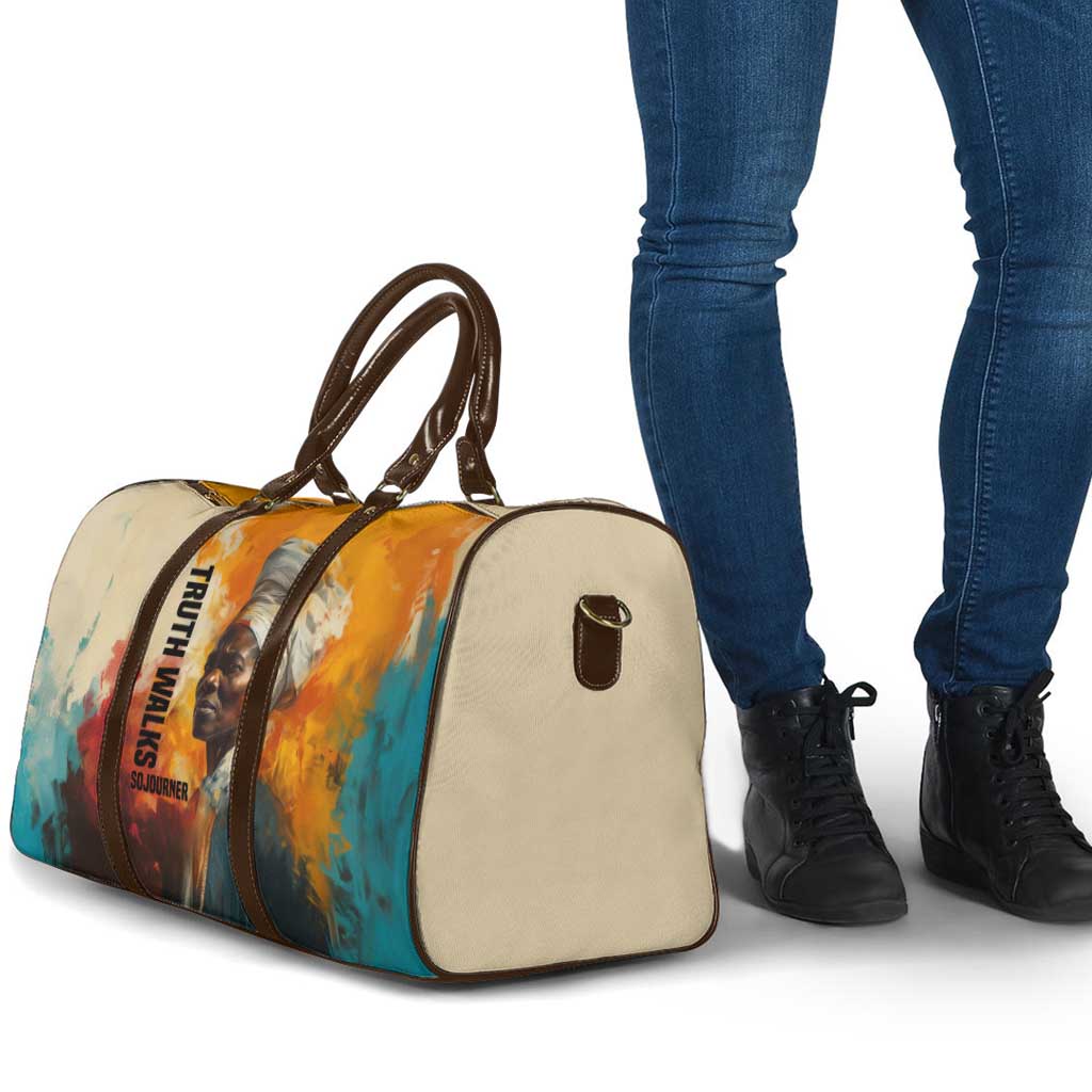 Sojourner Truth Travel Bag Truth Walks - Bold Portrait and Empowerment Design - Wonder Print Shop