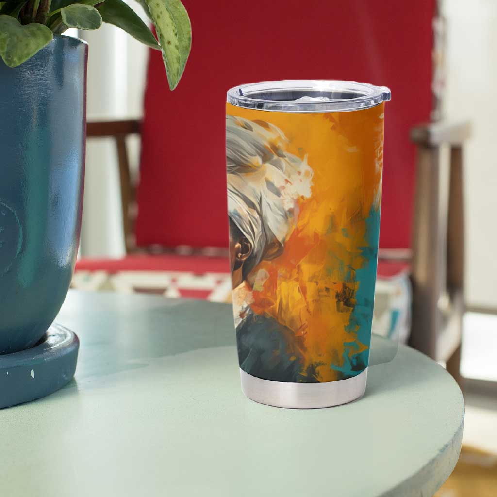 Sojourner Truth Tumbler Cup Truth Walks - Bold Portrait and Empowerment Design - Wonder Print Shop
