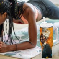 Sojourner Truth Tumbler With Handle Truth Walks - Bold Portrait and Empowerment Design - Wonder Print Shop