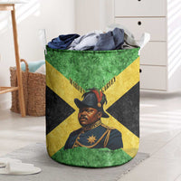 Marcus Garvey Laundry Basket Jamaican Flag Theme African Fist Civil Rights Symbol Pan African Tribute Design - Wonder Print Shop