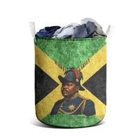 Marcus Garvey Laundry Basket Jamaican Flag Theme African Fist Civil Rights Symbol Pan African Tribute Design - Wonder Print Shop