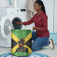 Marcus Garvey Laundry Basket Jamaican Flag Theme African Fist Civil Rights Symbol Pan African Tribute Design - Wonder Print Shop