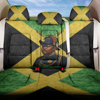 Marcus Garvey Back Car Seat Cover Jamaican Flag Theme African Fist Civil Rights Symbol Pan African Tribute Design - Wonder Print Shop