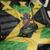 Marcus Garvey Back Car Seat Cover Jamaican Flag Theme African Fist Civil Rights Symbol Pan African Tribute Design - Wonder Print Shop