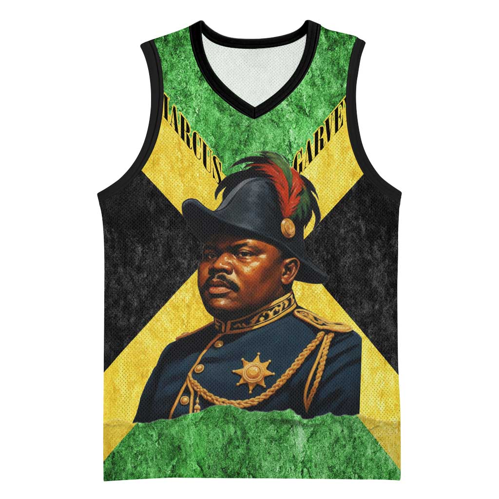 Marcus Garvey Basketball Jersey Jamaican Flag Theme African Fist Civil Rights Symbol Pan African Tribute Design - Wonder Print Shop