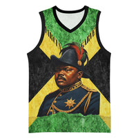 Marcus Garvey Basketball Jersey Jamaican Flag Theme African Fist Civil Rights Symbol Pan African Tribute Design - Wonder Print Shop