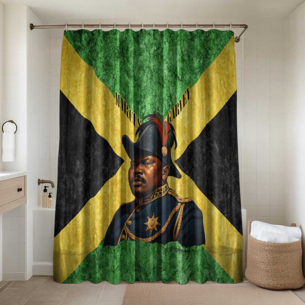 Marcus Garvey Bathroom Set Jamaican Flag Theme African Fist Civil Rights Symbol Pan African Tribute Design - Wonder Print Shop
