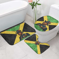 Marcus Garvey Bathroom Set Jamaican Flag Theme African Fist Civil Rights Symbol Pan African Tribute Design - Wonder Print Shop