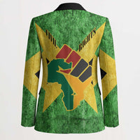 Marcus Garvey Blazer Jamaican Flag Theme African Fist Civil Rights Symbol Pan African Tribute Design - Wonder Print Shop