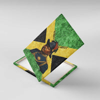 Marcus Garvey Canvas Wall Art Jamaican Flag Theme African Fist Civil Rights Symbol Pan African Tribute Design - Wonder Print Shop