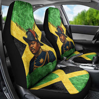 Marcus Garvey Car Seat Cover Jamaican Flag Theme African Fist Civil Rights Symbol Pan African Tribute Design - Wonder Print Shop