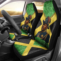 Marcus Garvey Car Seat Cover Jamaican Flag Theme African Fist Civil Rights Symbol Pan African Tribute Design - Wonder Print Shop