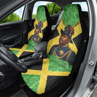Marcus Garvey Car Seat Cover Jamaican Flag Theme African Fist Civil Rights Symbol Pan African Tribute Design - Wonder Print Shop