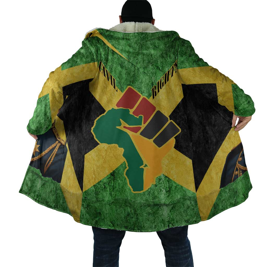 Marcus Garvey Cloak Jamaican Flag Theme African Fist Civil Rights Symbol Pan African Tribute Design - Wonder Print Shop
